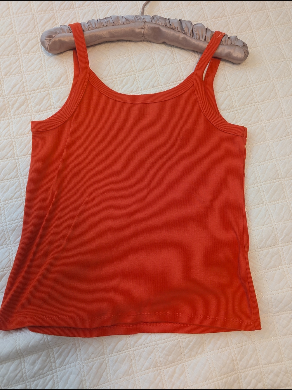 Old Navy Orange Ribbed Tank Top